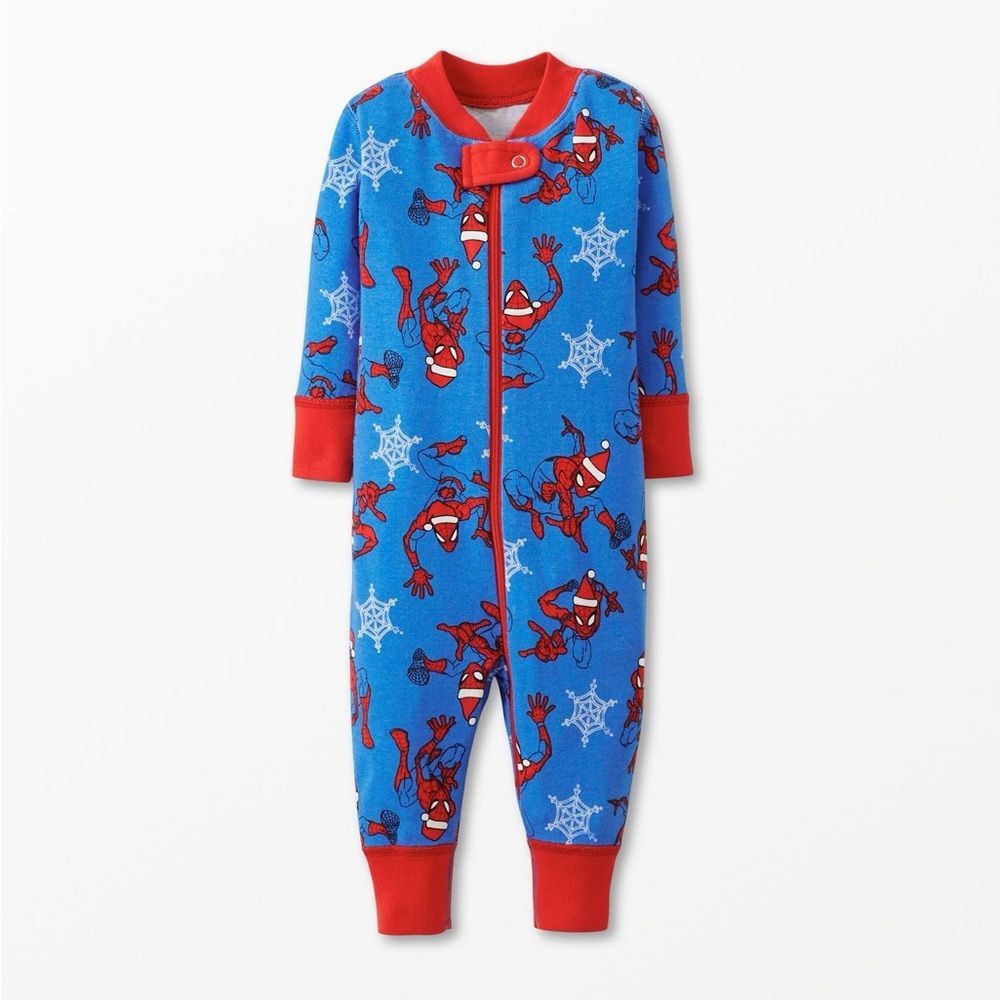 Hanna Andersson Marvel Spider-Man Zip Sleeper 6-12M Baby Cotton Pajamas